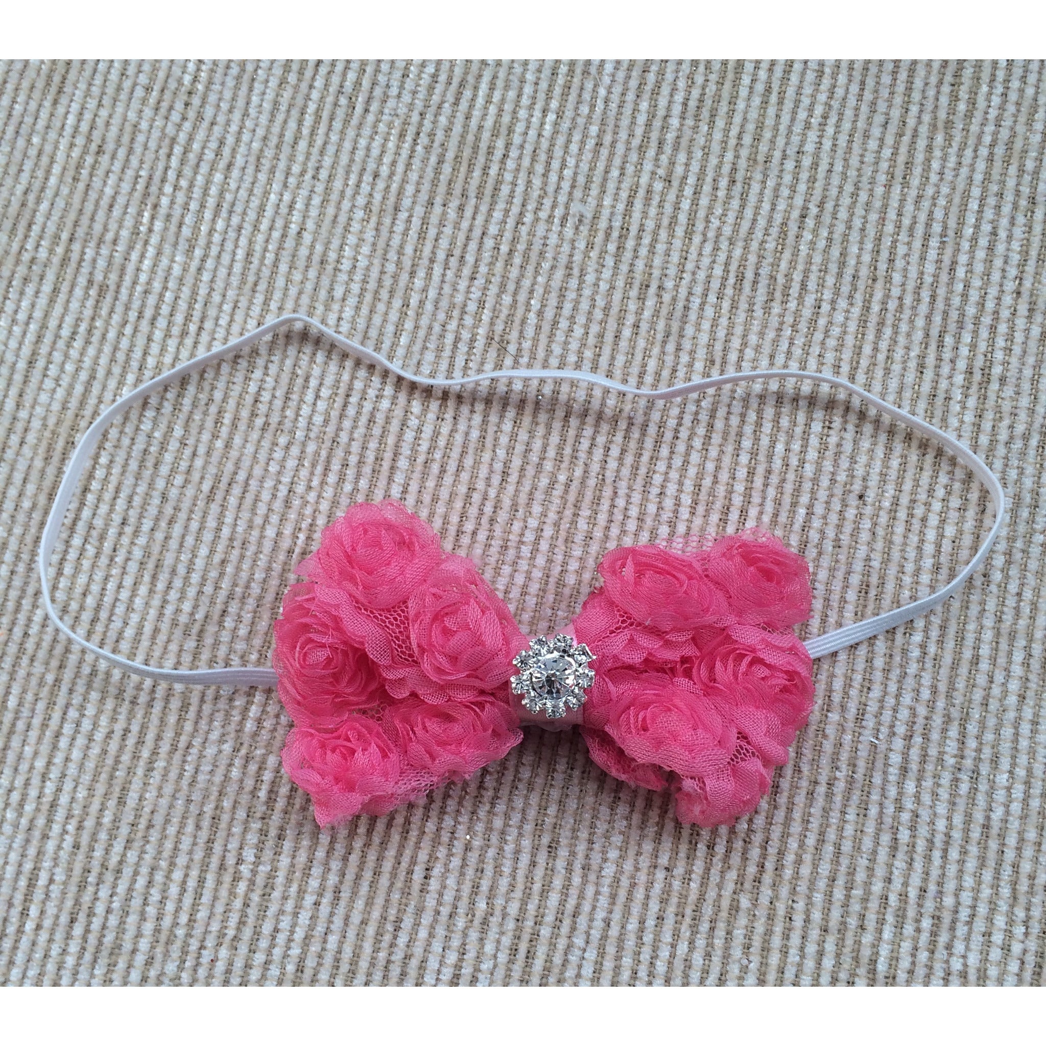 Rosette Baby Headband- pick your color!