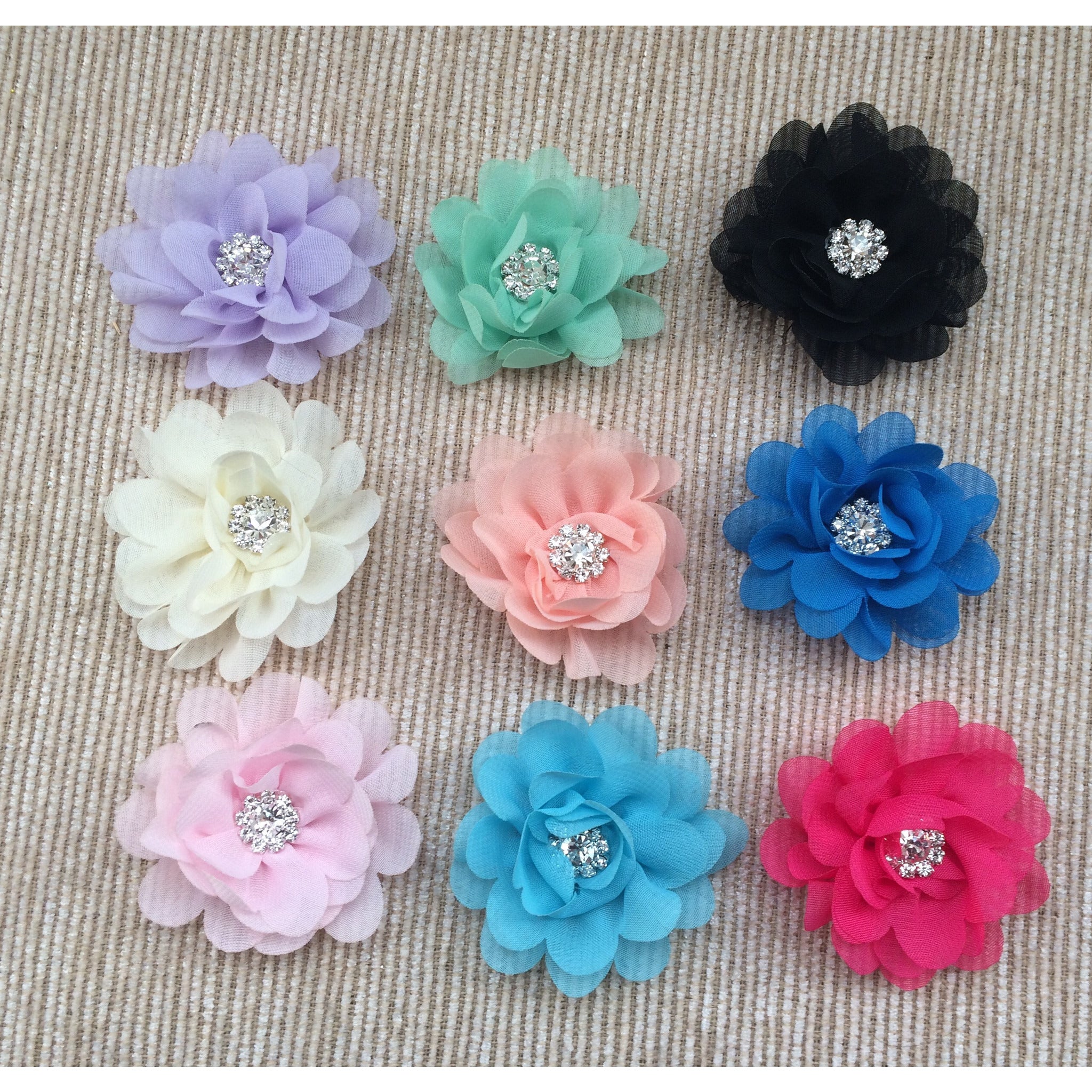 Mini rose hair clip- pick your color !
