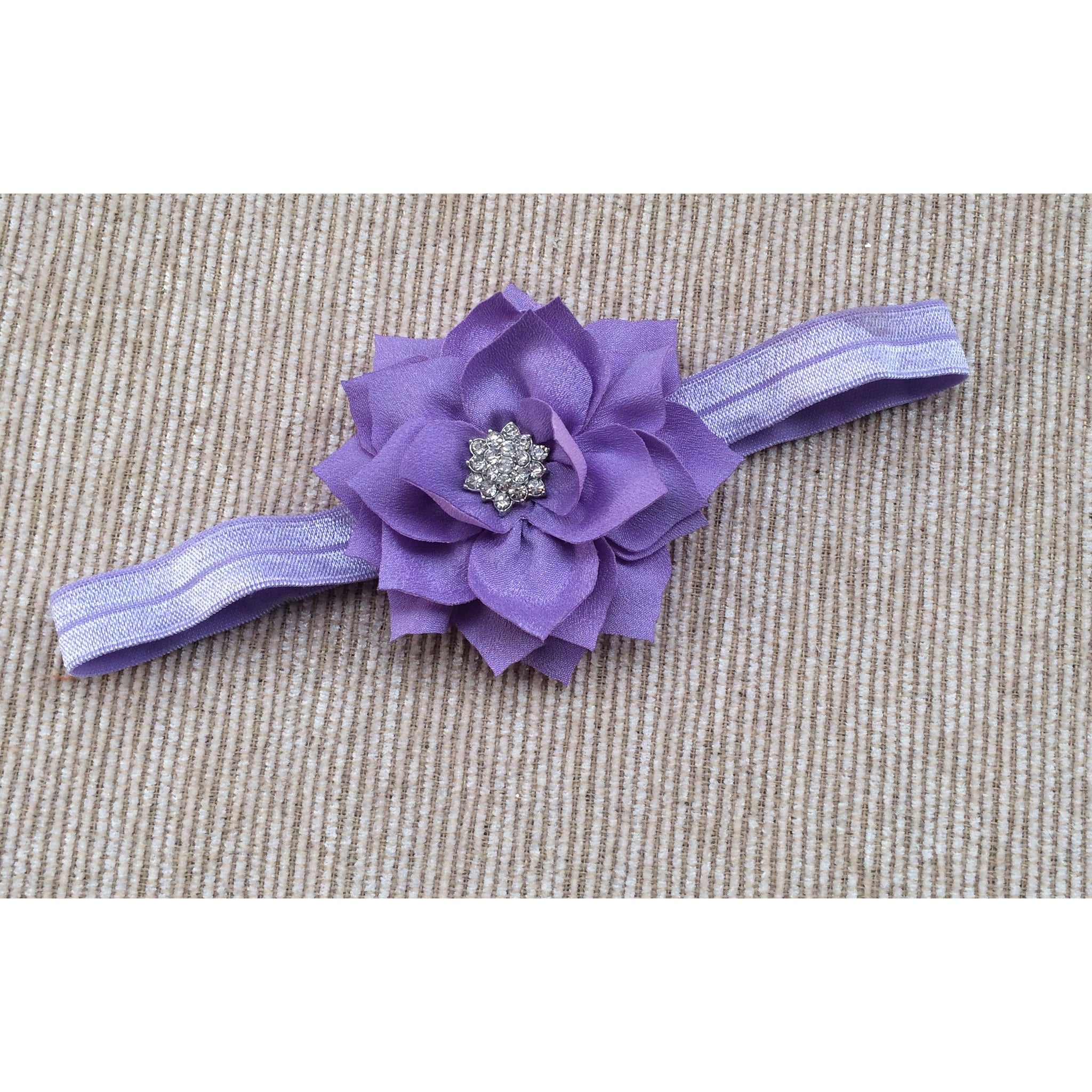 Peach Pointsettia Headband