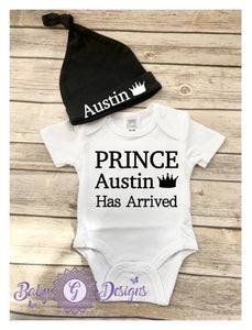 Personalized prince outfit