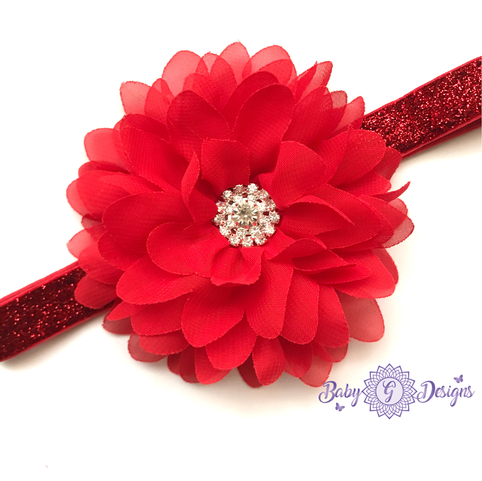 Glitter elastic headband