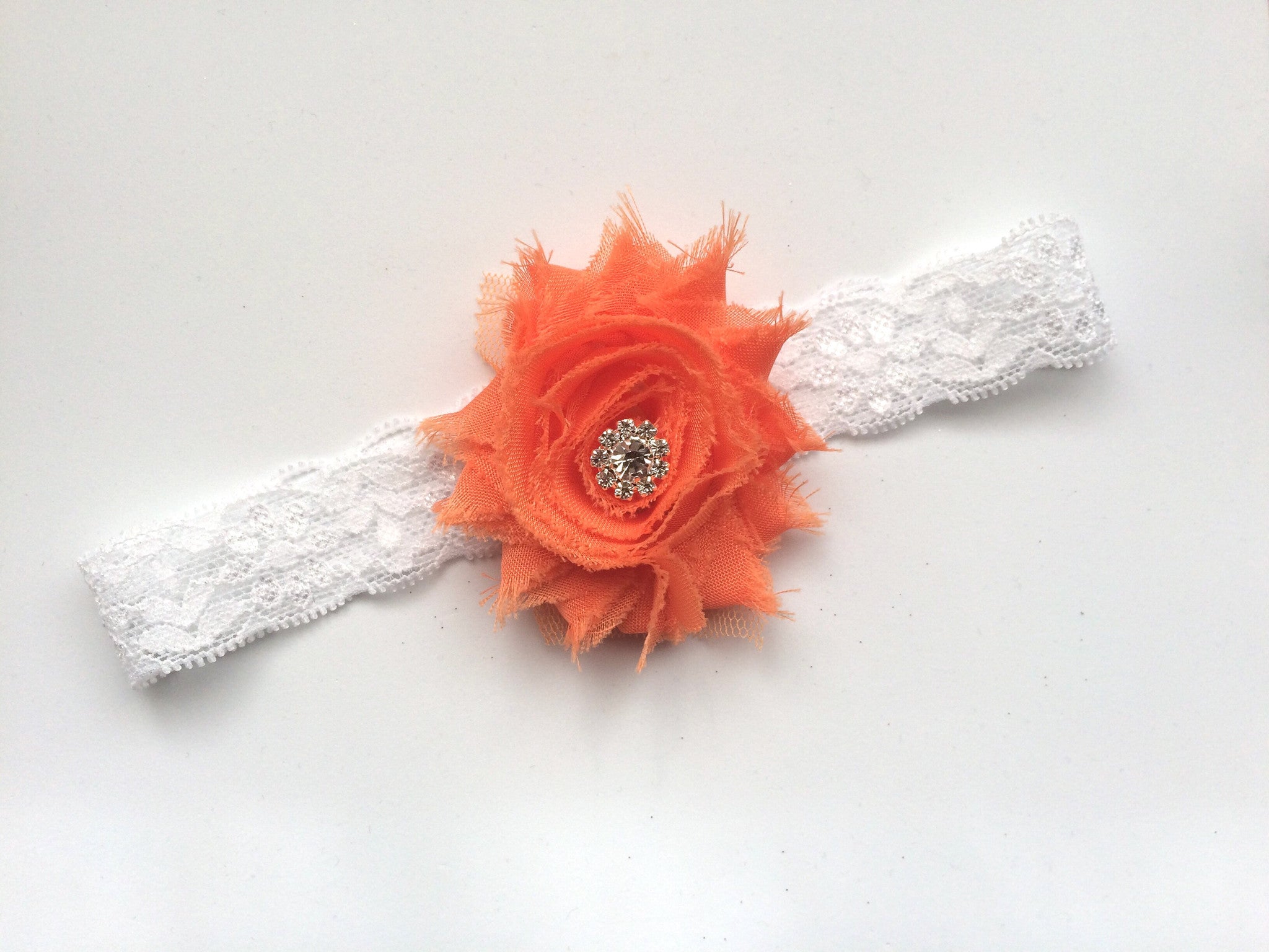 Shabby flower Headband-pick your color!