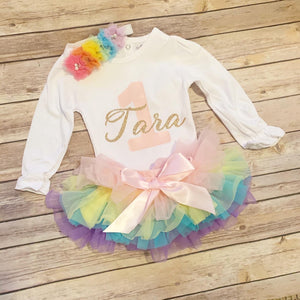 1st birthday outfit-gold