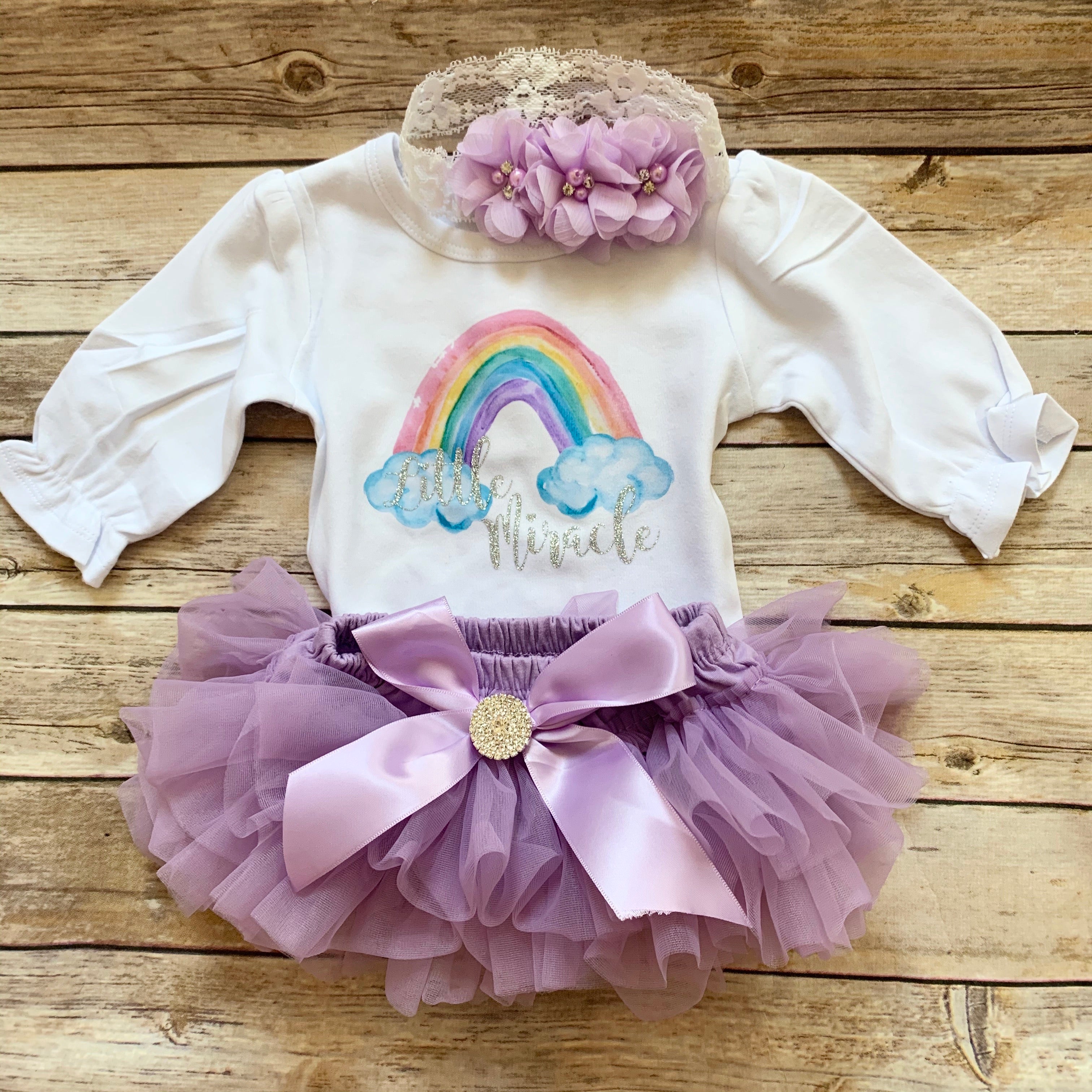 Rainbow baby - lavender