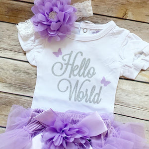 Hello World-lavender