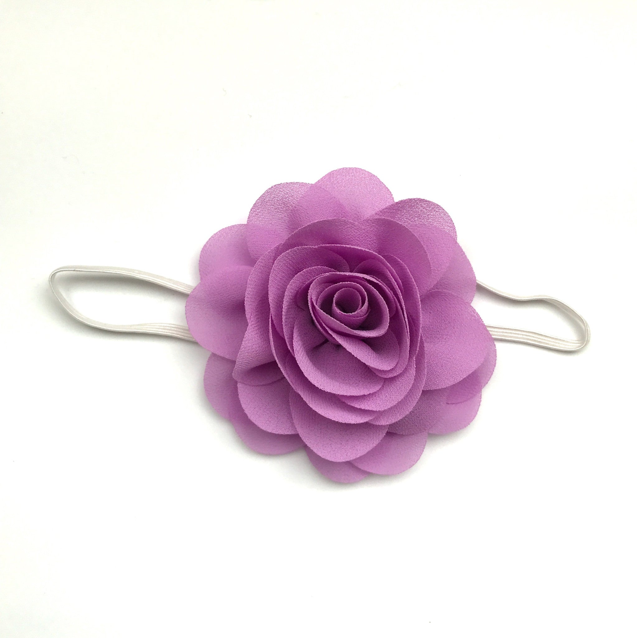 Rose flower headband- pick your color!