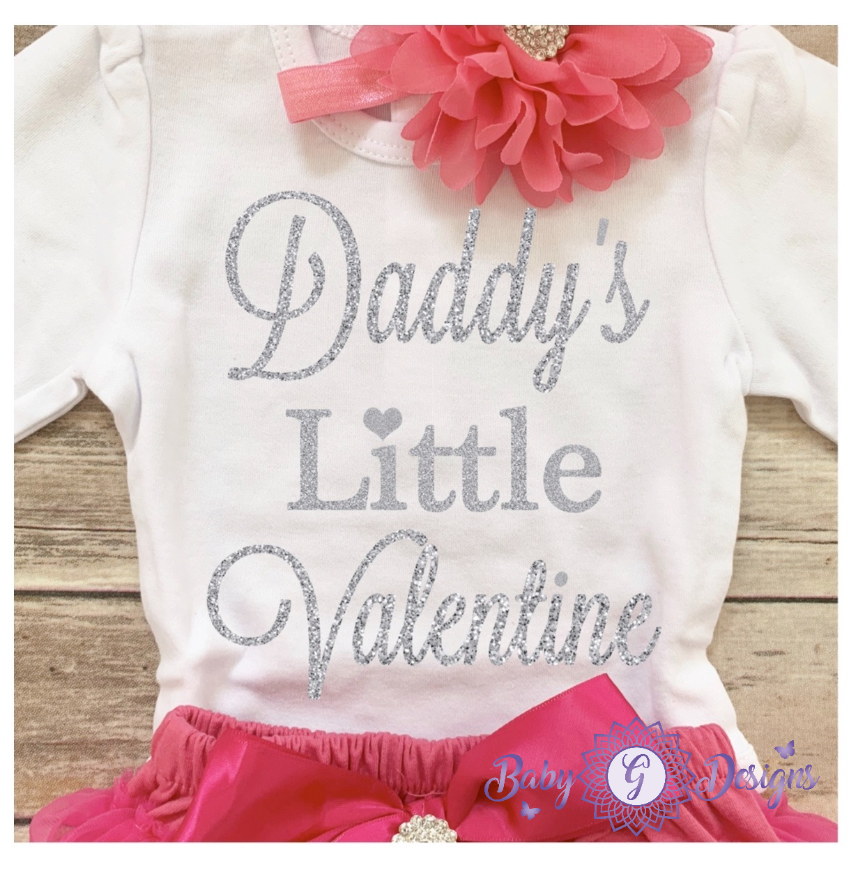 Daddy little valentine-silver