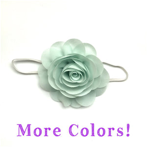 Rose flower headband- pick your color!