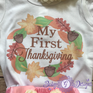 First thanksgiving- Short sleeves