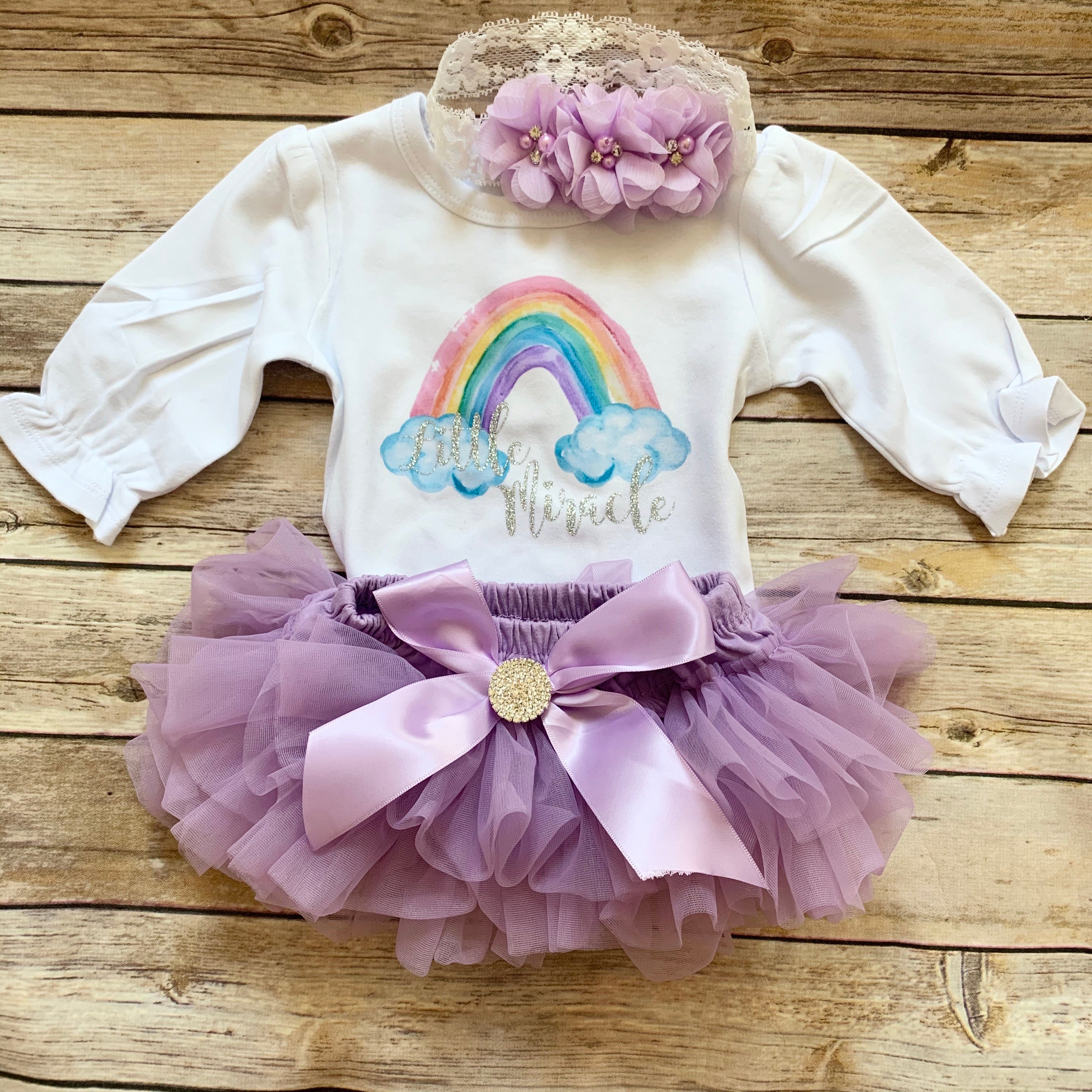 Rainbow baby - lavender